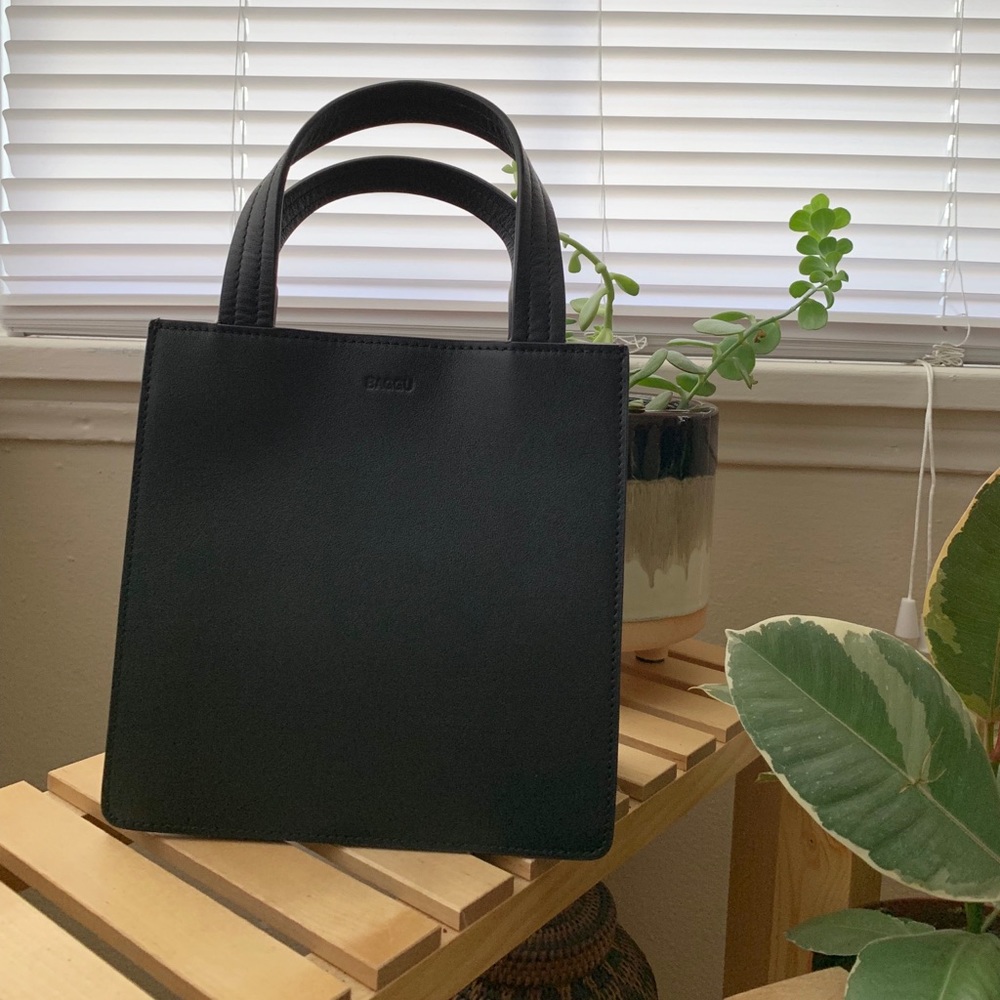 Baggu Small Leather Retail Tote